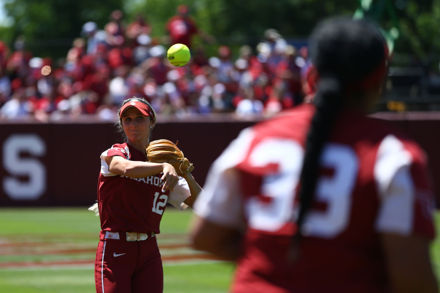 Mackenzie Donihoo and Freshman infielder Zaida Puni
